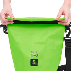 vidaXL Dry Bag Green 1.3 gal PVC