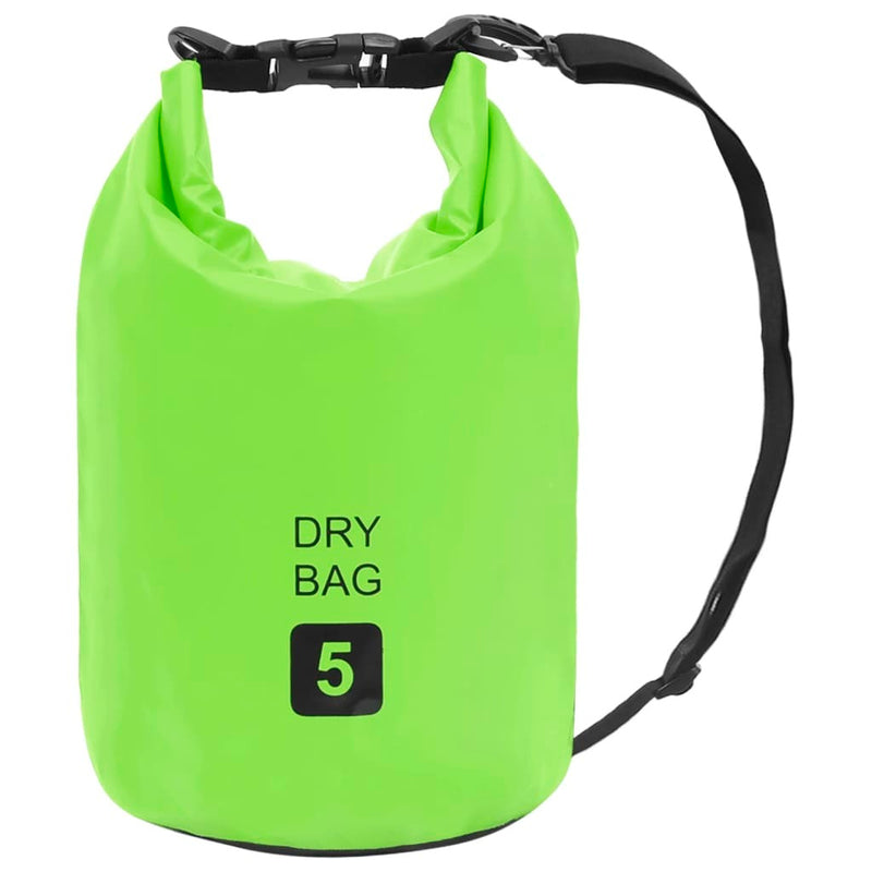 vidaXL Dry Bag Green 1.3 gal PVC