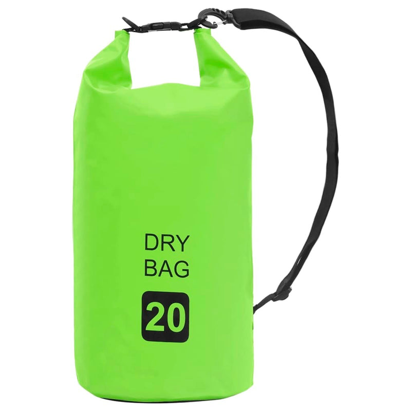 vidaXL Dry Bag Green 5.3 gal PVC