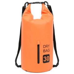 vidaXL Dry Bag with Zipper Orange 7.9 gal PVC