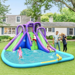 Inflatable Water Park Mighty Bounce House with Pool and 780W Blower