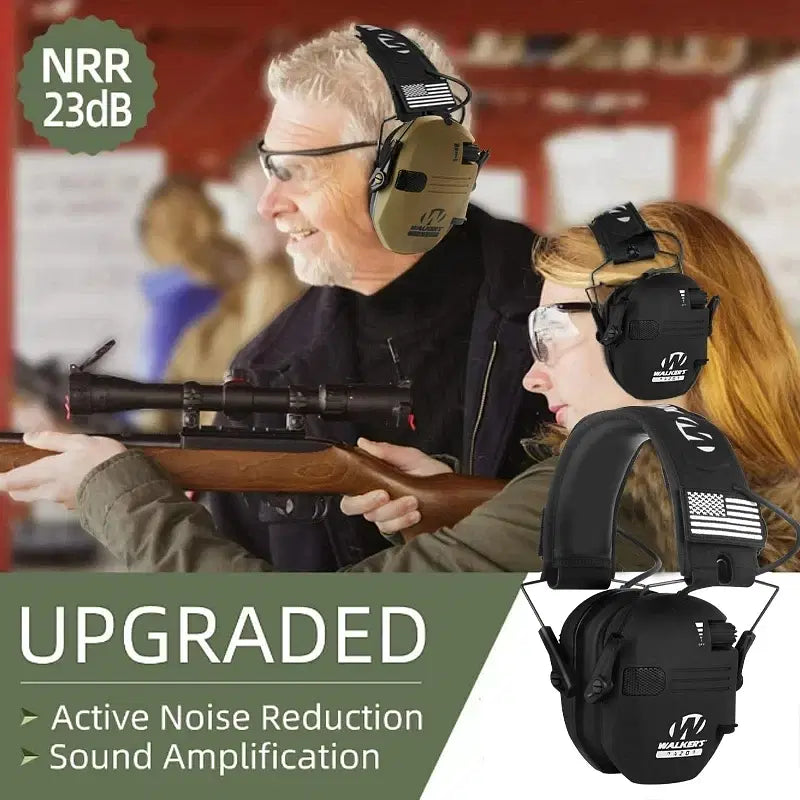 Color: Navy Blue - 2024 Earmuffs Active Headphones for Shooting Electronic Hearing Protection Ear Protect Noise Reduction Hunting Headphone