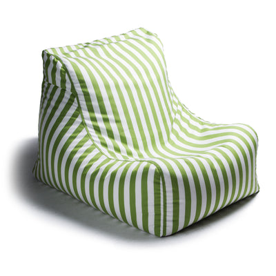Jaxx Ponce Outdoor Bean Bag Chair, Lime Stripes