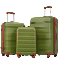 3 Piece Hardsided Spinner Luggage Set with TSA Lock