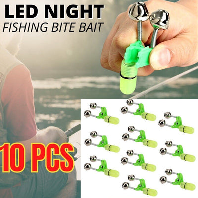 LED Night Fishing Bite Alarm - 10 pack